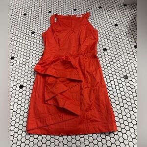 Calvin Klein Vibrant Orange sleeveless  Dress size 10